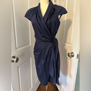 Great condition.  Navy wrap DVF